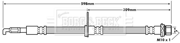 BORG & BECK Тормозной шланг BBH7247